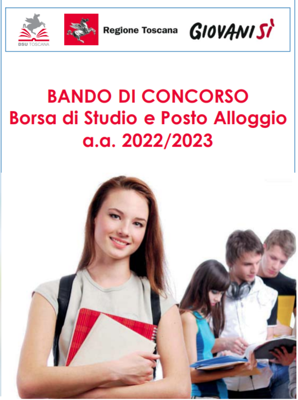 Graduatorie provvisorie Borsa di Studio e Posto Alloggio a.a. 2022-2023